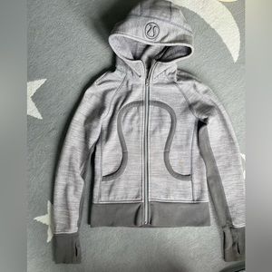 Lululemon zipper hoodie grey size 6